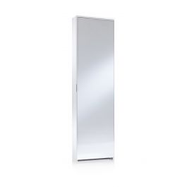 MIRROR DOOR SHELTER 10 PAIR W50xD18xH180CM IN MELAMINIUM WHITE