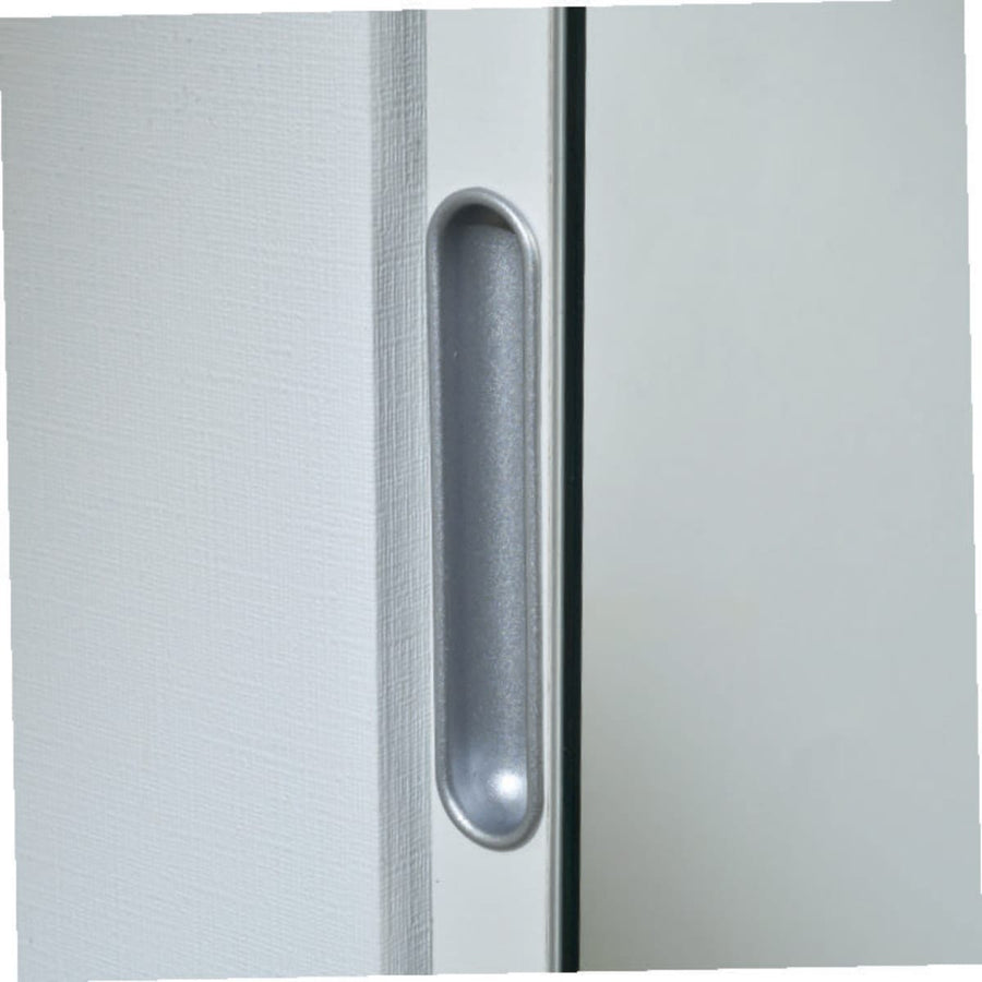 Bricocenter MIRROR DOOR SHELTER 10 PAIR W50xD18xH180CM IN MELAMINIUM WHITE