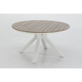 CAPRI ROUND TABLE DIAMETER 140 WOOD EFFECT AND WHITE