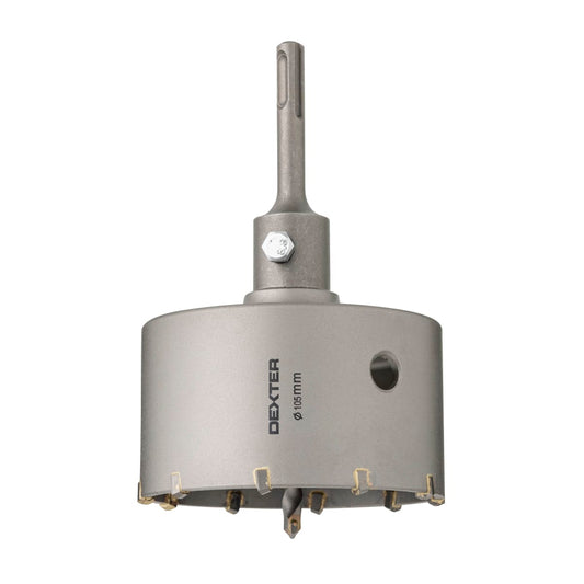 DEXTER 105MM CONCRETE HOLE SAW WITH STAND AND BIT