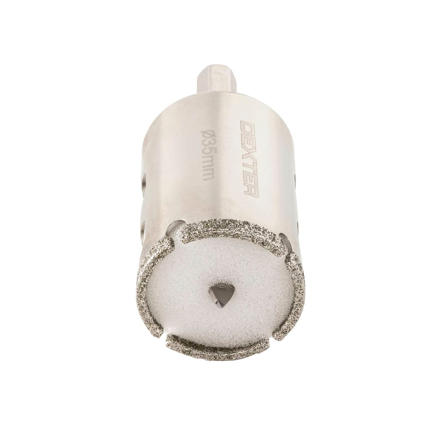 Bricocenter DEXTER 35MM PORCELAIN TILE HOLE SAW WITH STAND AND BIT