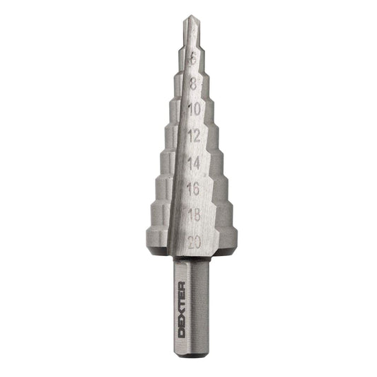 Bricocenter DEXTER STEP CONE DRILL BIT 4-20 MM TRIANGULAR SHANK