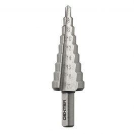 DEXTER STEP CONE DRILL BIT 4-20 MM TRIANGULAR SHANK