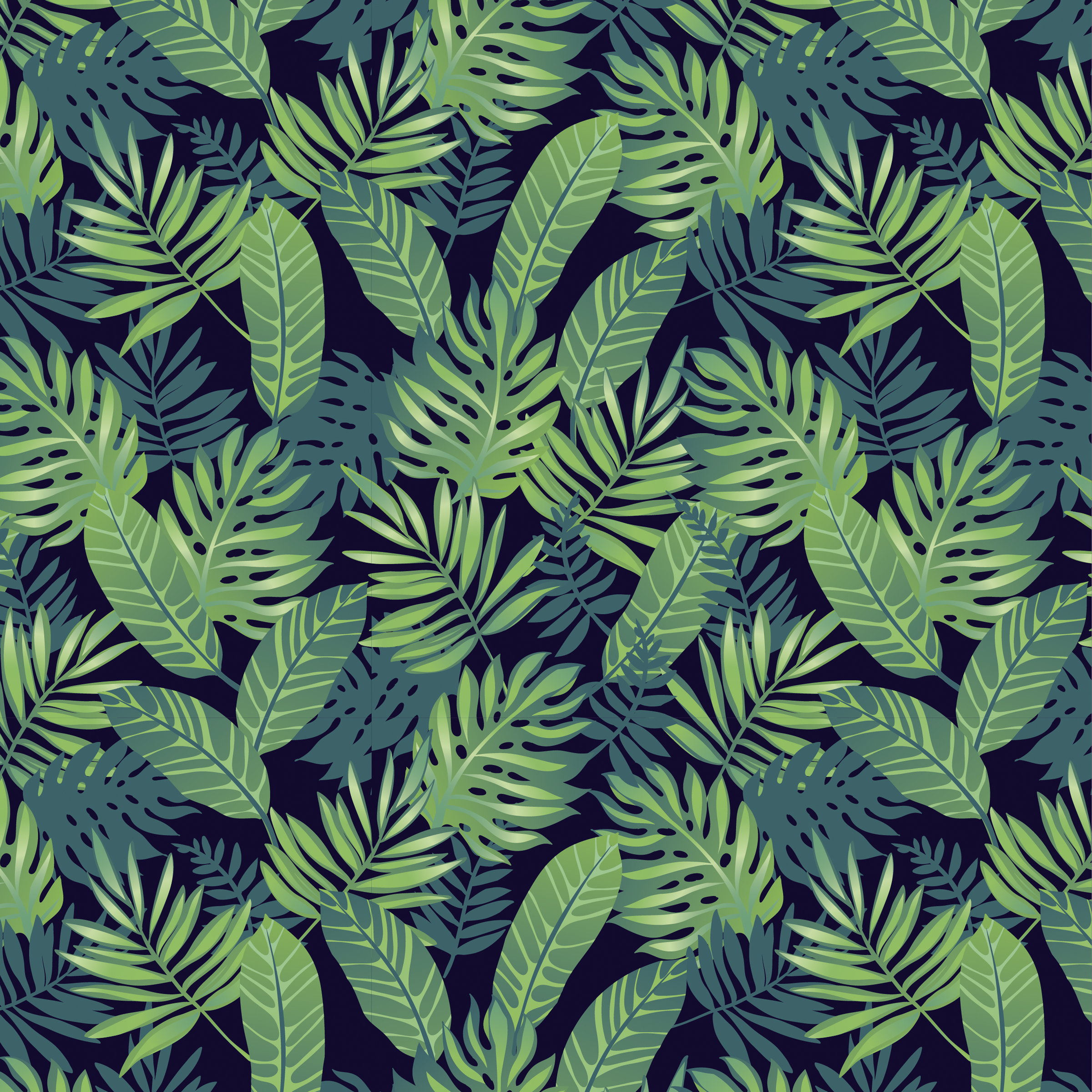 Jungle-themed adhesive film, 2 m x 45 cm