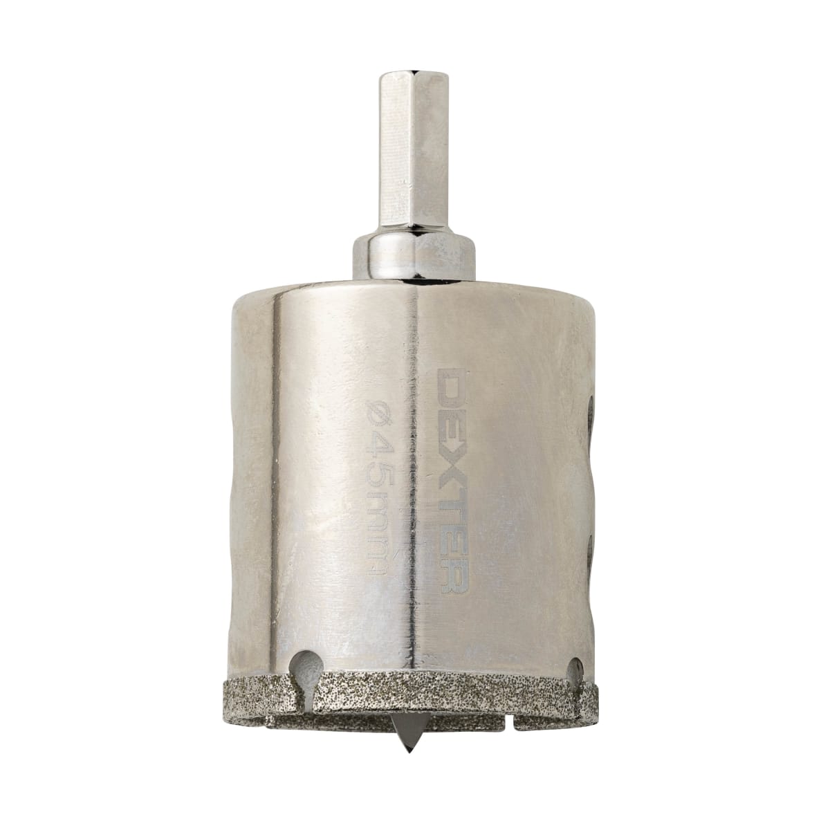 DEXTER 22MM BIMETAL HOLE SAW, WITH STAND AND BIT