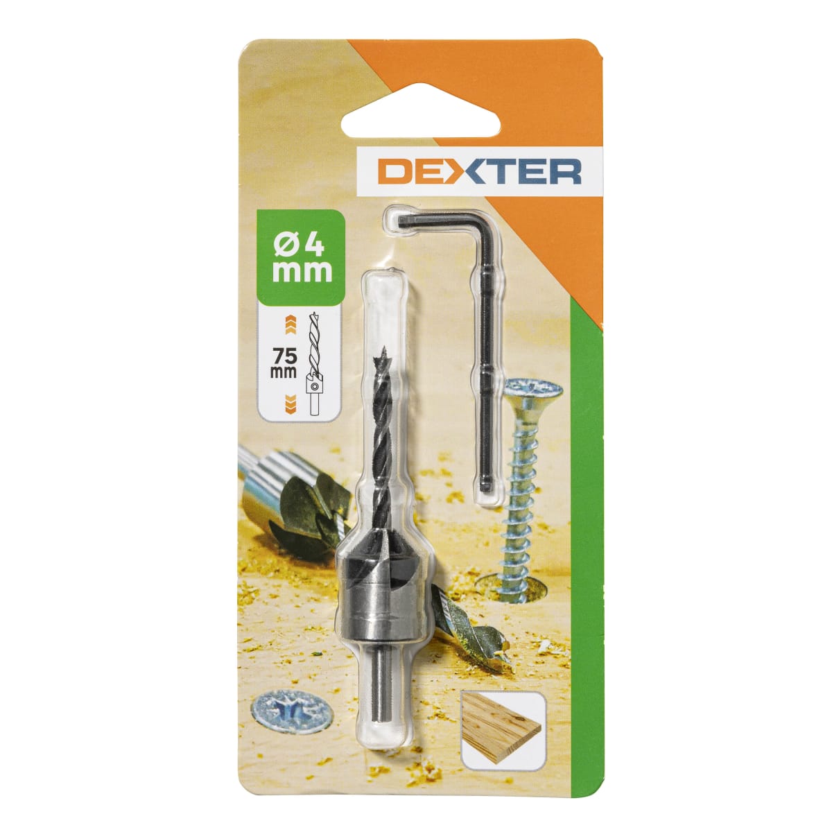 Bricocenter DEXTER DRILL CUTTER 4MM CYLINDRICAL SHANK