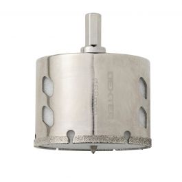 DEXTER 68MM PORCELAIN TILE HOLE SAW WITH STAND AND BIT
