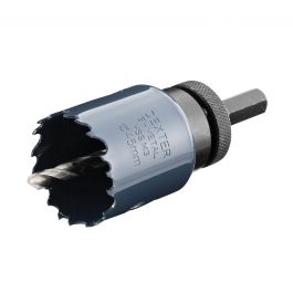 DEXTER 45MM BIMETAL HOLE SAW, WITH STAND AND TIP