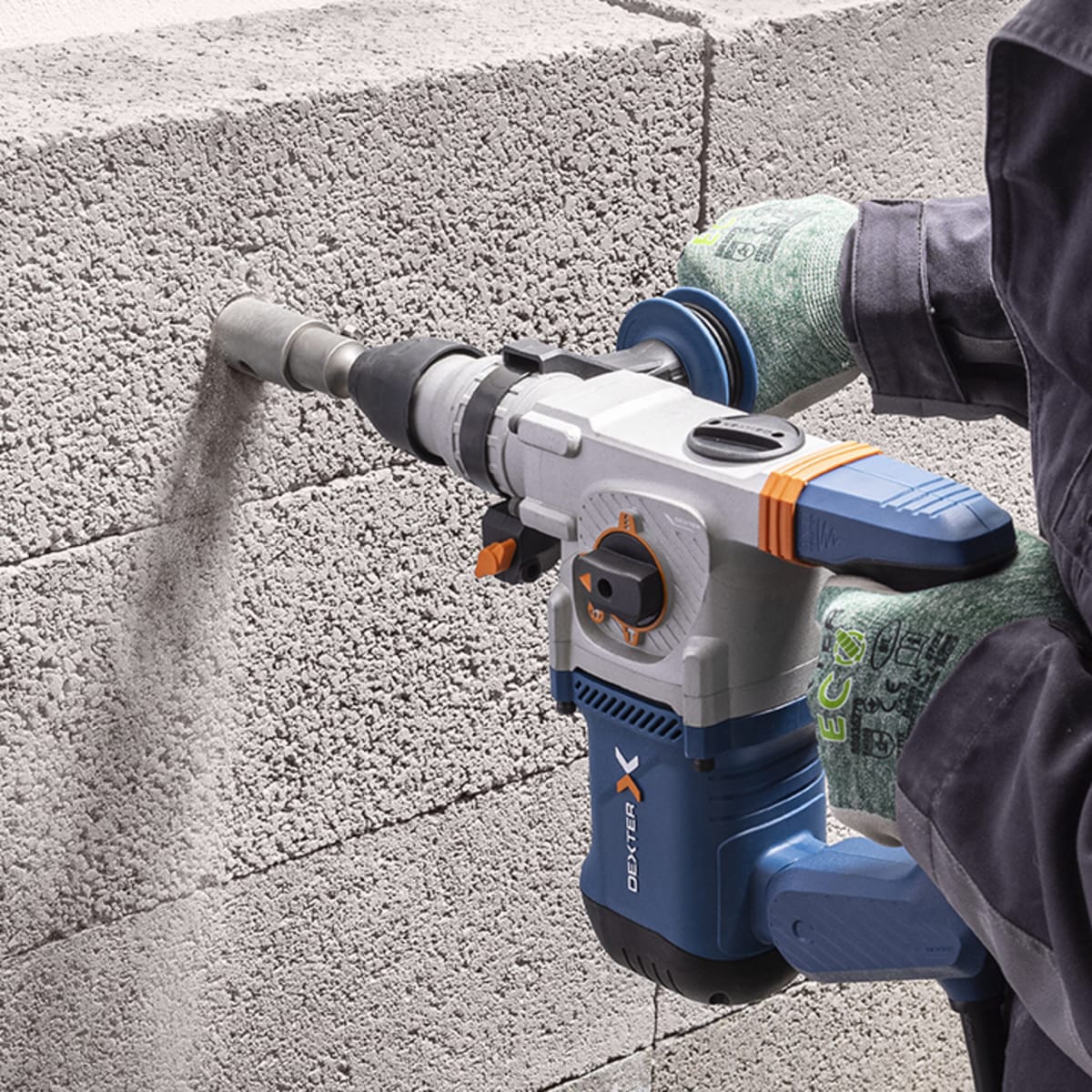 DEXTER 50MM CONCRETE HOLE SAW WITH STAND AND BIT