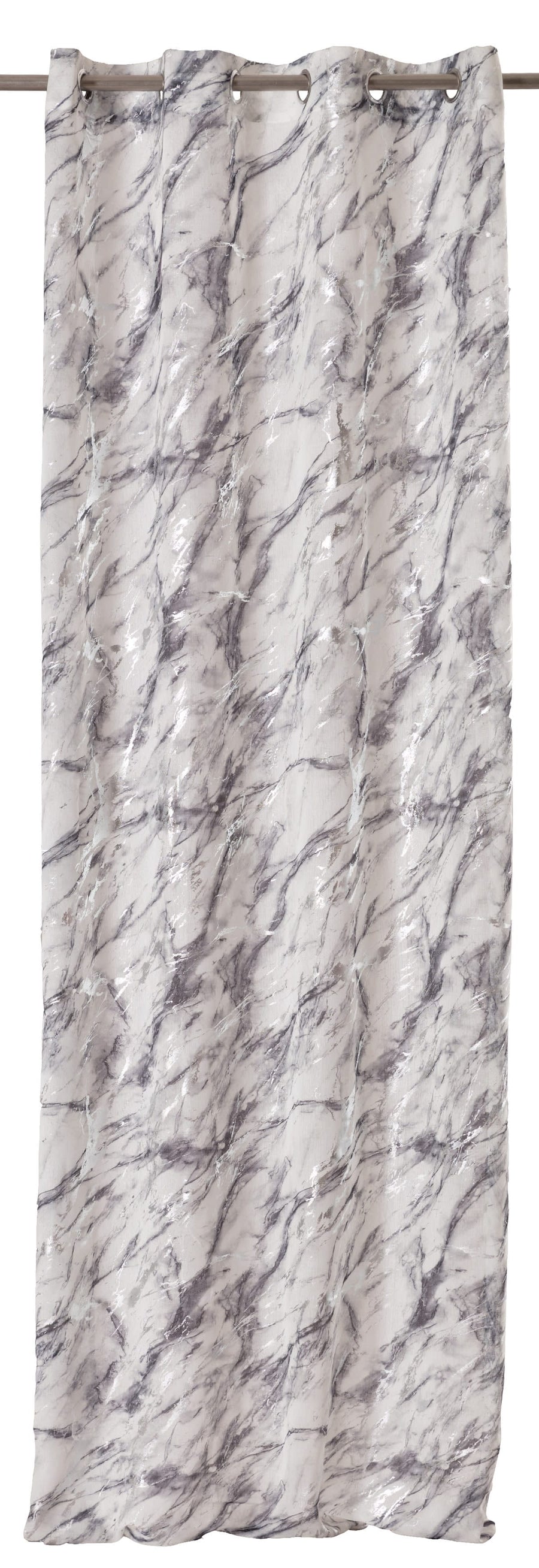 Bricocenter TENDA MARMO GRIGIO COPRENTE 140X280CM CON OCCHIELLI