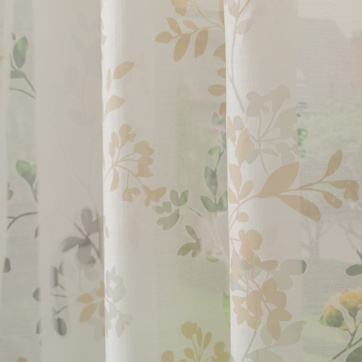 Bricocenter FLOWERY ECRU FILTER CURTAIN 140X280 CM WITH EYELETS