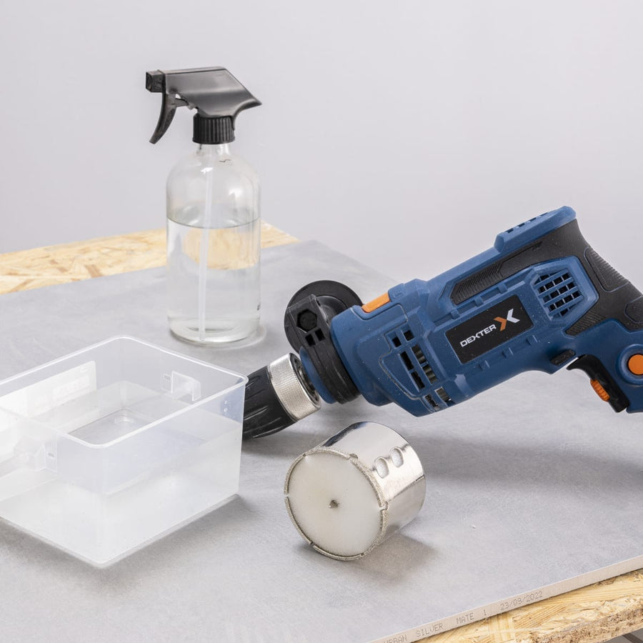 Bricocenter DEXTER 35MM PORCELAIN TILE HOLE SAW WITH STAND AND BIT