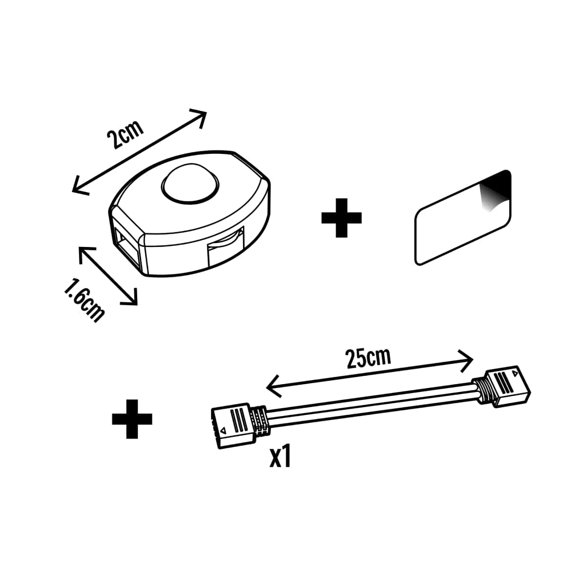 Bricocenter PRESENCE SENSOR FOR LED STRIPS 25CM