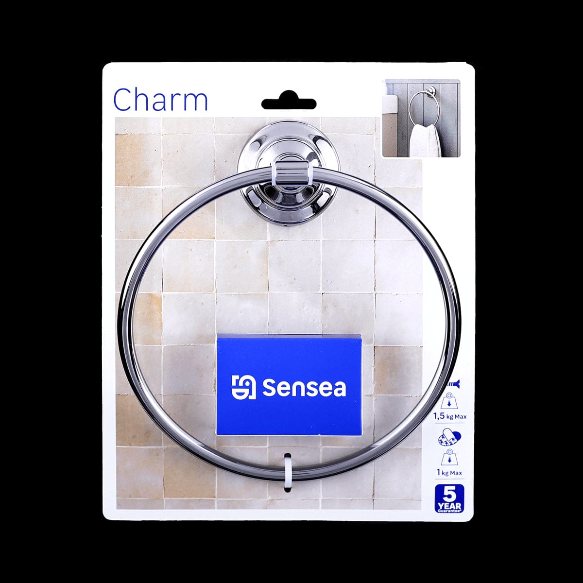 Bricocenter CHARM RING TOWEL HOLDER CHROME
