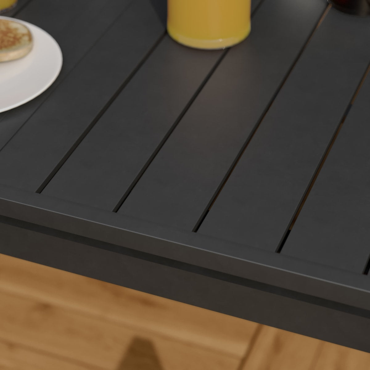 SANIBEL 6/8-SEAT EXTENDABLE TABLE FULL ALUMINUM 180/240X100 ANTHRACITE