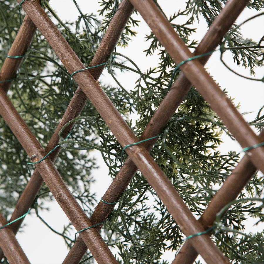 ARTIFICIAL HEDGE WITH TRELLIS NATERIAL CYPRESS 1X2MT
