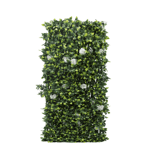 Artificial hedge with Naterial jasmine trellis, 1 x 2 m