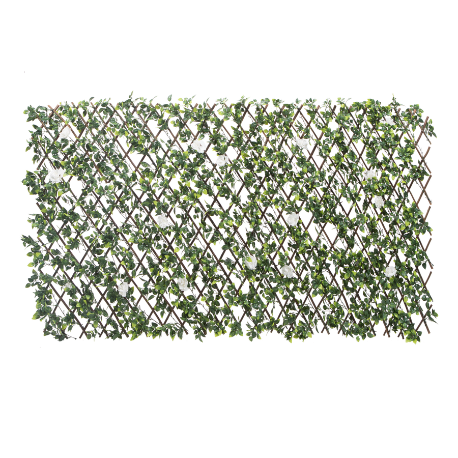 Artificial hedge with Naterial jasmine trellis, 1 x 2 m