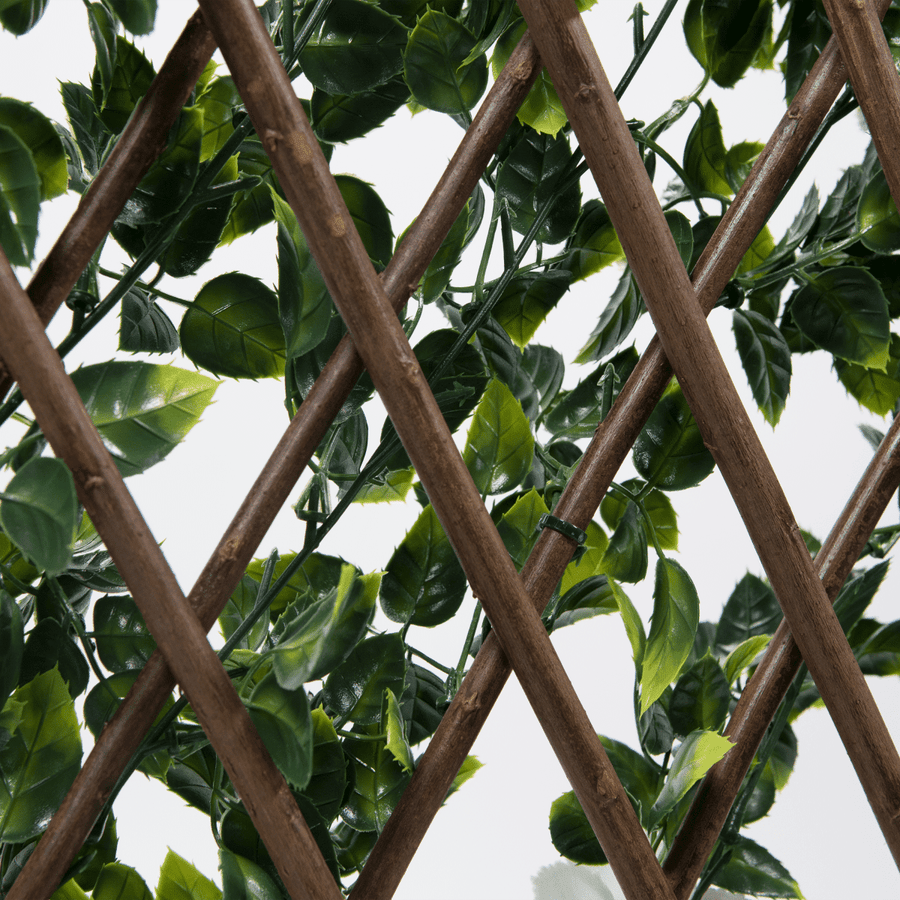 Artificial hedge with Naterial jasmine trellis, 1 x 2 m