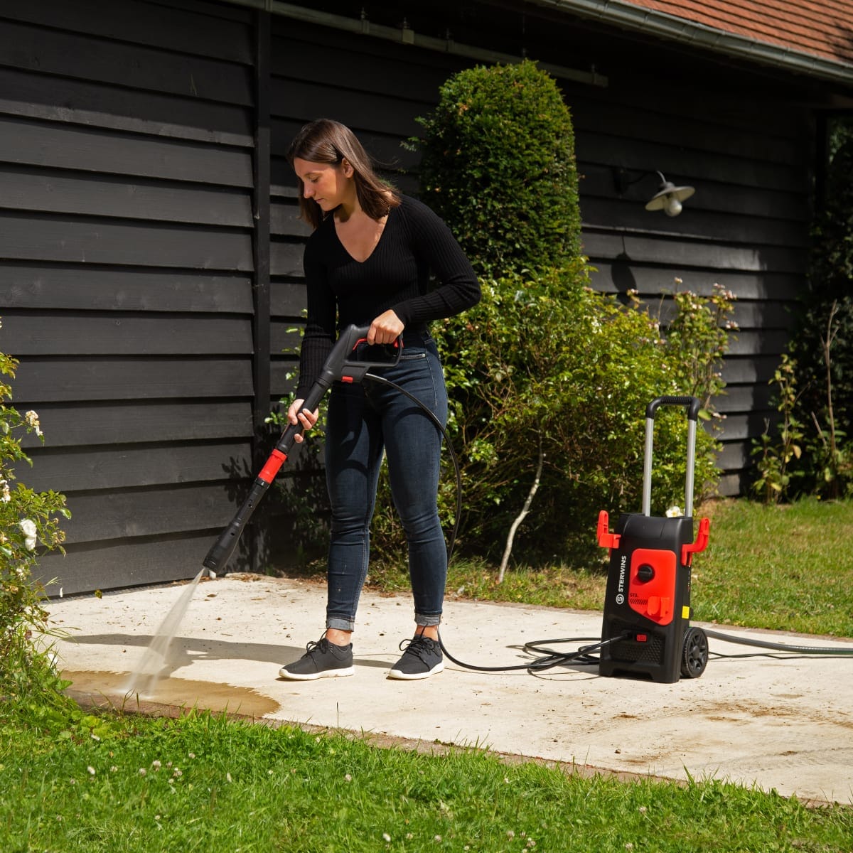 Bricocenter STERWINS ST3 PRESSURE WASHER MAX PRESSURE 150BAR WITH LARGE NOZZLE GUN 5 IN 1