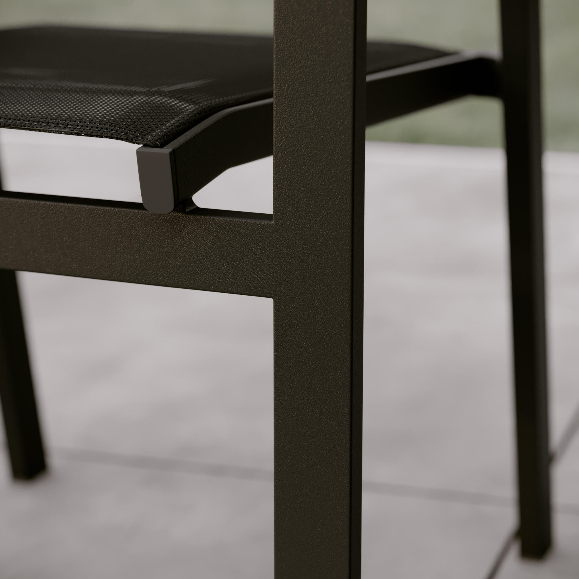 CLARA STACKABLE ALUMINIUM CHAIR WITH WOODEN ARMRESTS 57X58X86CM NATERIAL