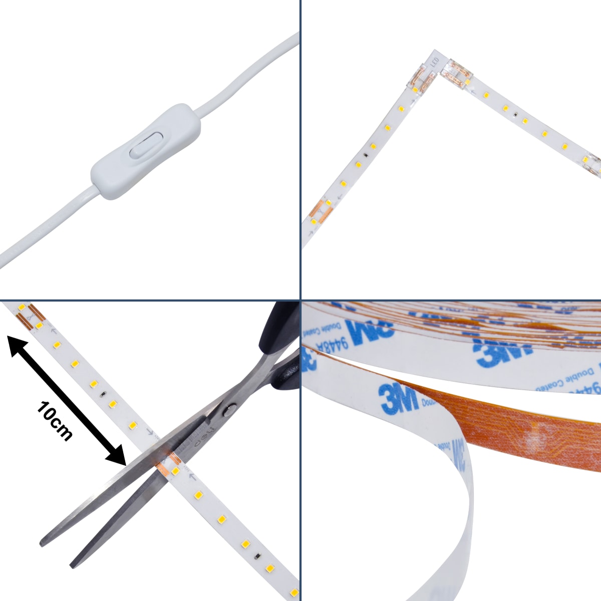 10M 33W NATURAL LIGHT LED STRIP KIT