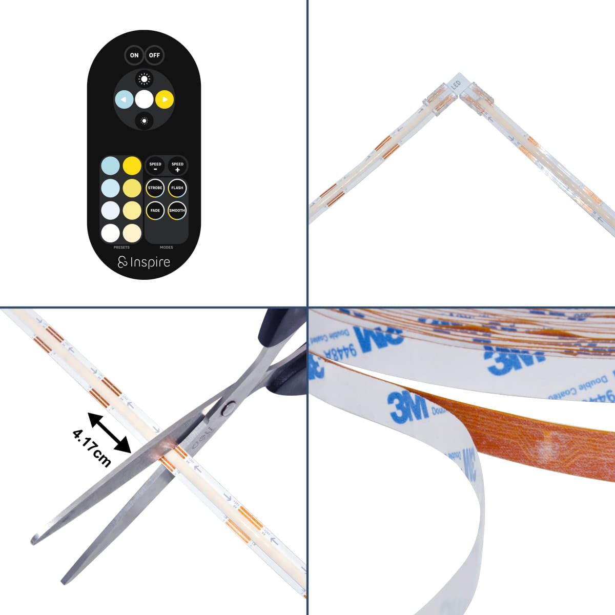 Bricocenter LED STRIP KIT CONTINUOUS LIGHT 5MT 34W CCT