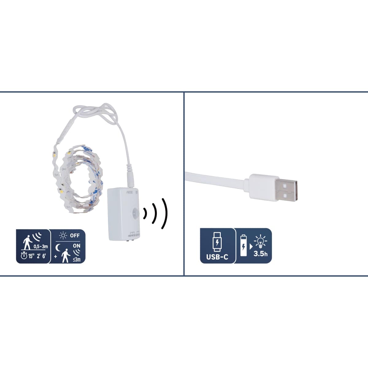 Bricocenter ZURU LED STRIP KIT 1M 2W WITH DAYLIGHT SENSOR