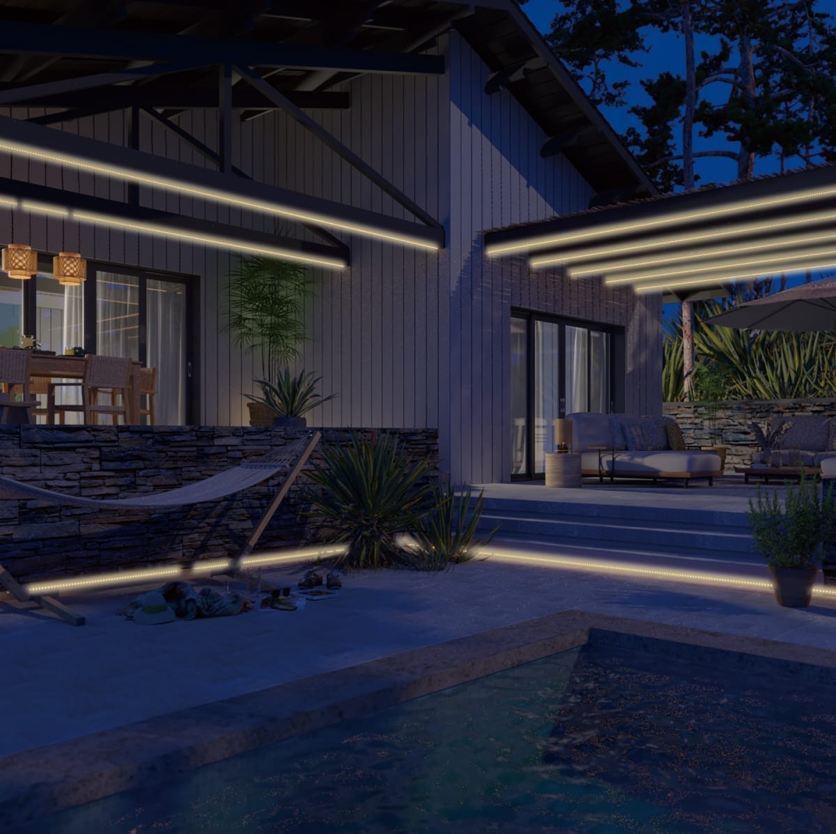 Bricocenter KIT STRISCIA LED FLEXOUT 5M 46W LUCE CALDA IP65