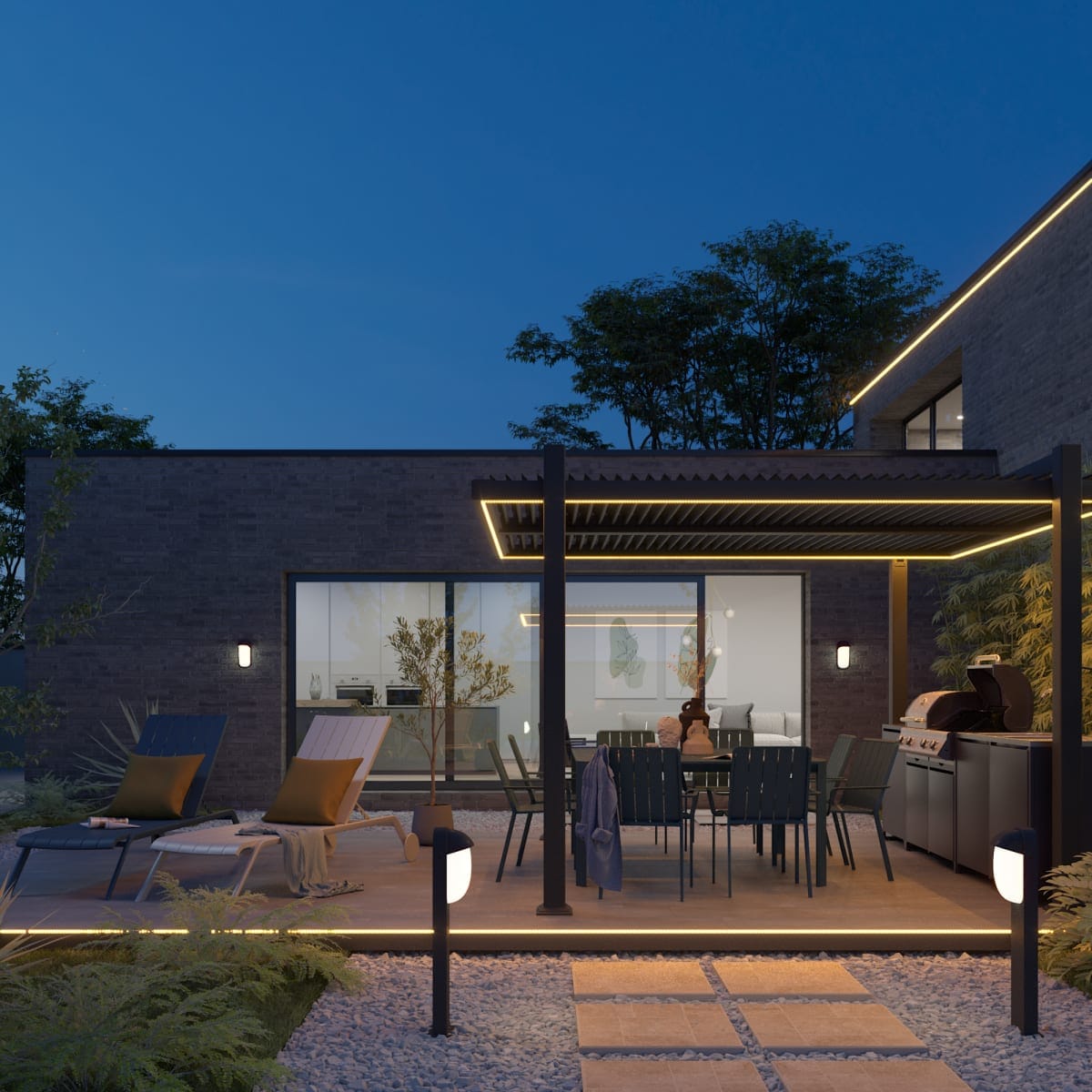 Bricocenter KIT STRISCIA LED FLEXOUT 5M 46W LUCE CALDA IP65