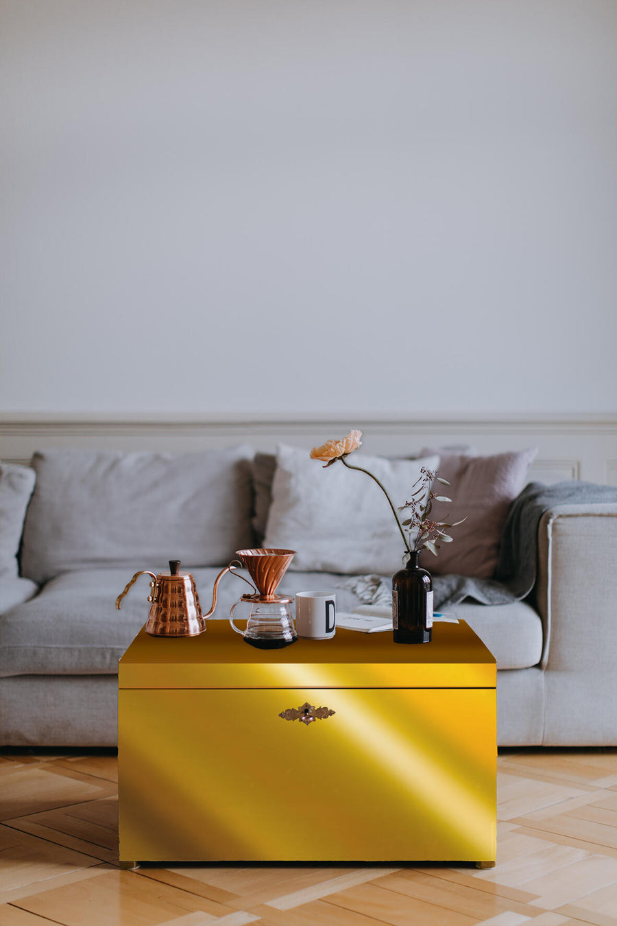 Gold adhesive film, 1.5 m x 45 cm