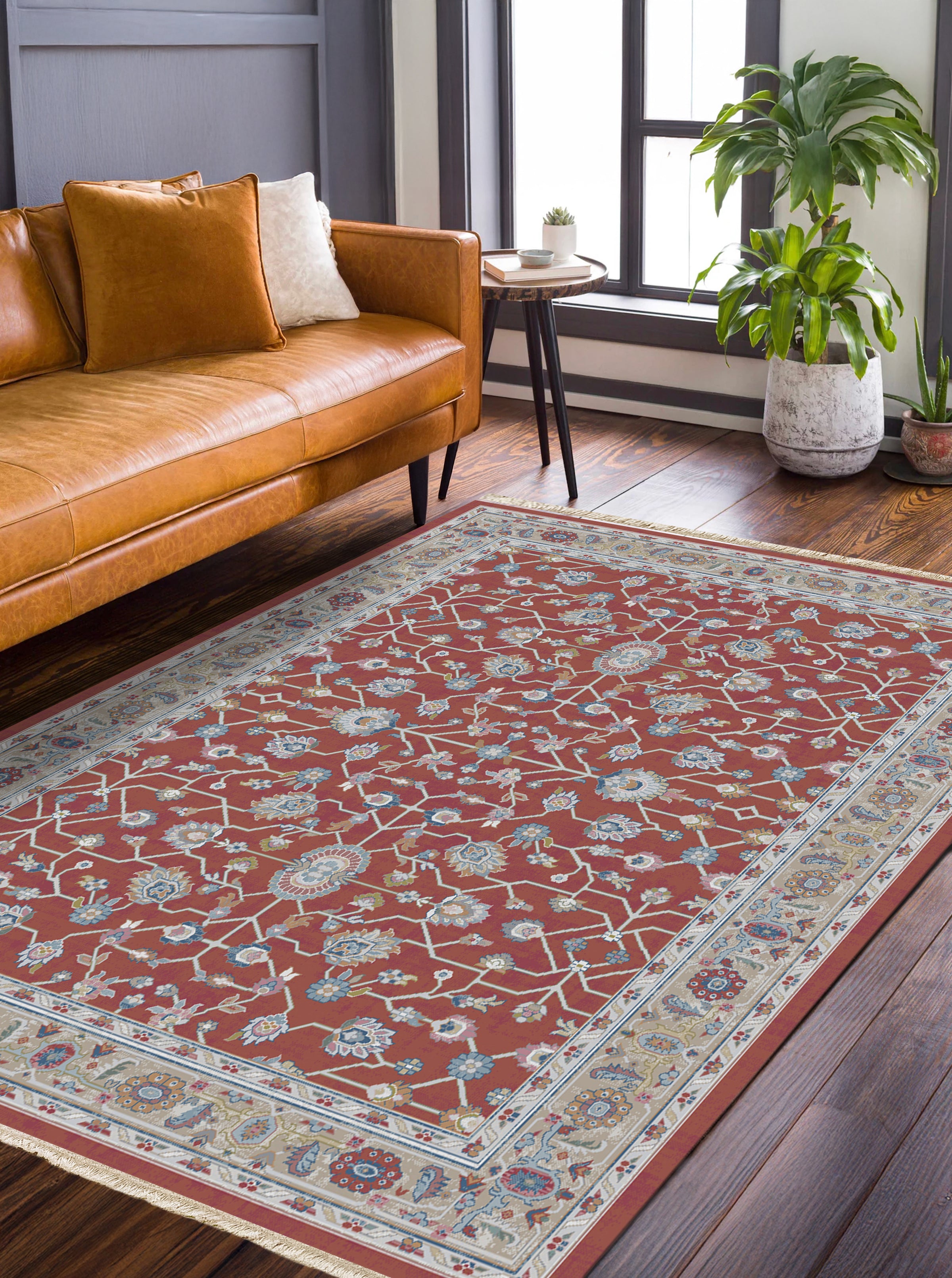 Birjan H rug, red, 160x240cm