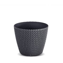 SPLOFY VASE CM 16 H 13 ANTHRACITE ECO WOOD