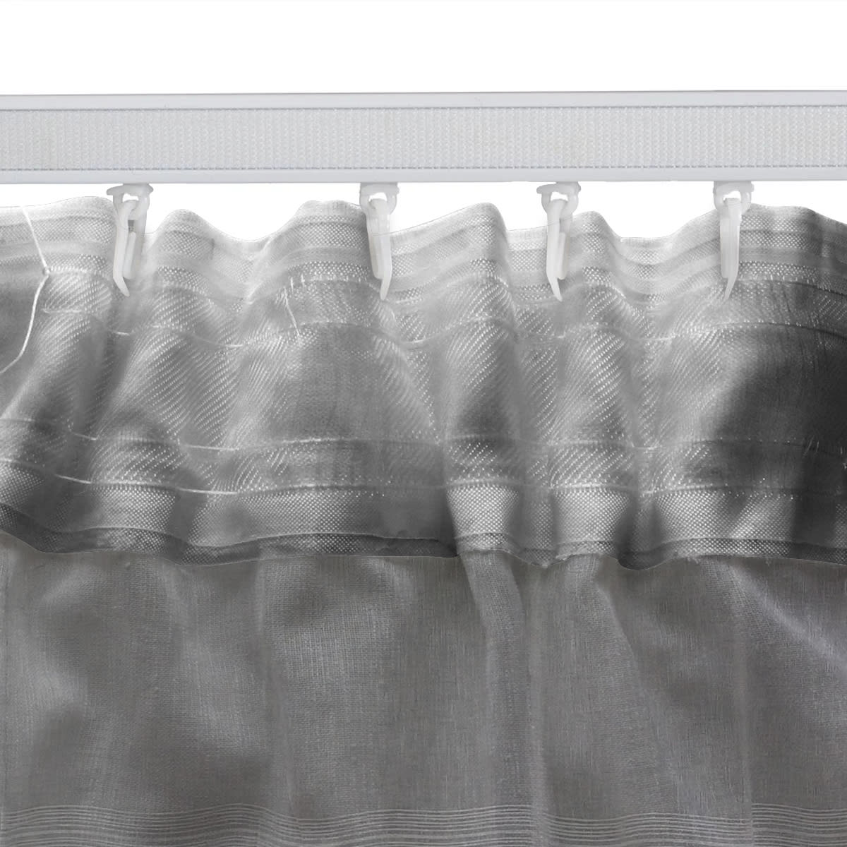 Bricocenter TENDA CATINA GRIGIO FILTRANTE 140X300 CM CON FETTUCCIA E PASSANTE NASCOSTO