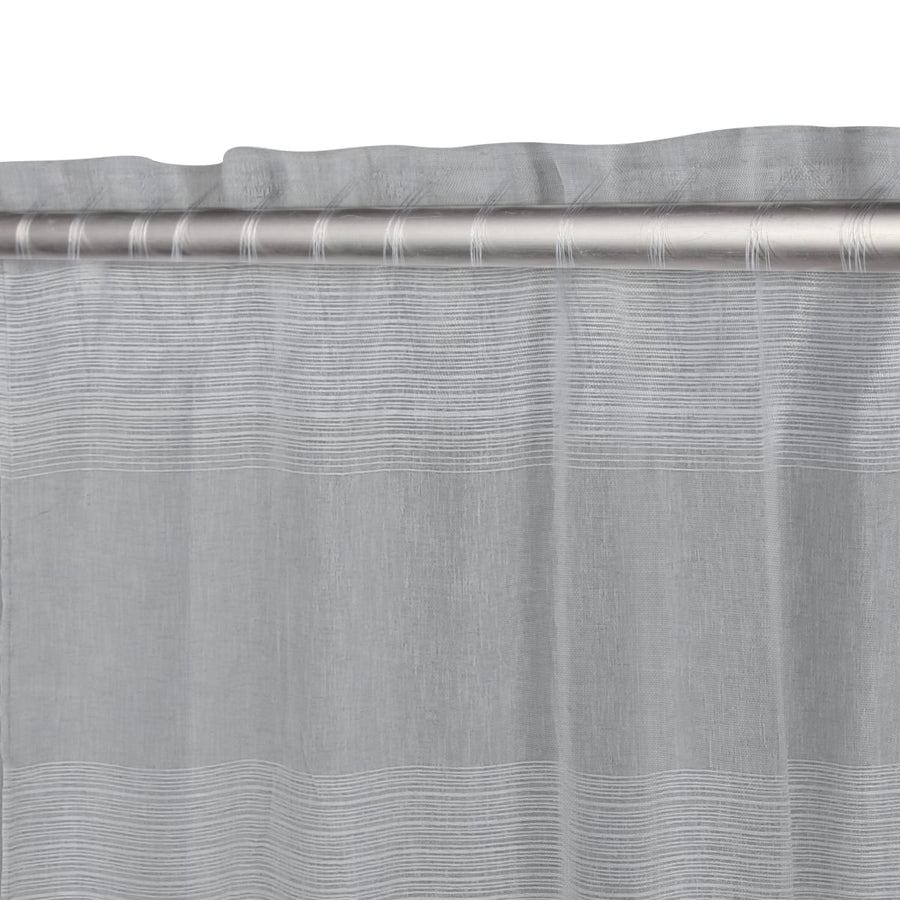 Bricocenter TENDA CATINA GRIGIO FILTRANTE 140X300 CM CON FETTUCCIA E PASSANTE NASCOSTO