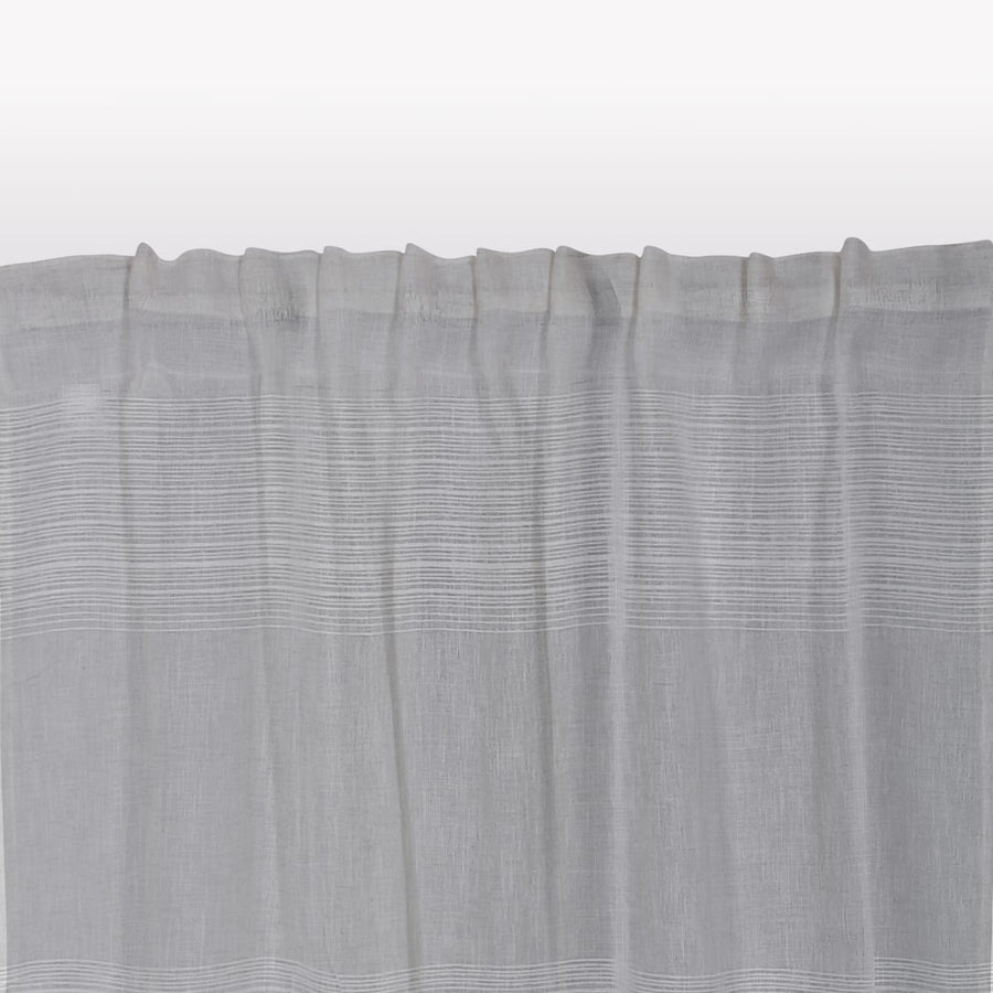 Bricocenter TENDA CATINA GRIGIO FILTRANTE 140X300 CM CON FETTUCCIA E PASSANTE NASCOSTO