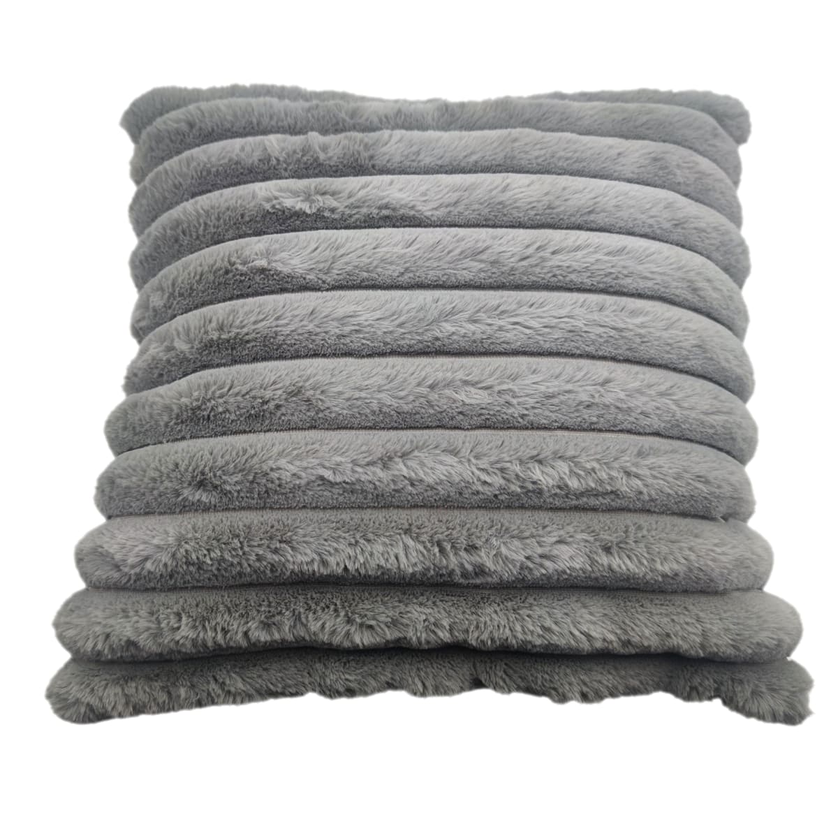 Molly velvet cushion, grey, 40 x 40 cm