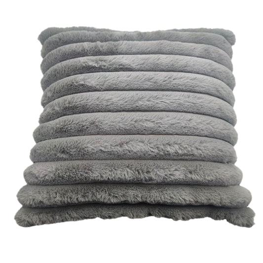 Molly velvet cushion, grey, 40 x 40 cm