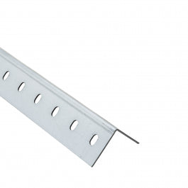 GALVANIZED STEEL ANGLE PROFILE 35X35X1.5MM 1M PRE-DRILLED