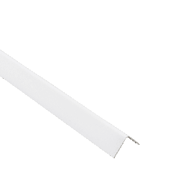 PVC CORNER PROFILE 20X20X1MM 2.6M MATT WHITE