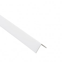 PVC CORNER PROFILE 25X25X1MM 2.6M MATT WHITE