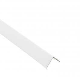 PVC CORNER PROFILE 25X25X1MM 2.6M MATT WHITE