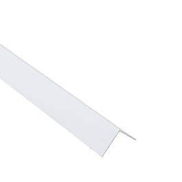 PVC CORNER PROFILE 25X25X1MM 1M MATT WHITE