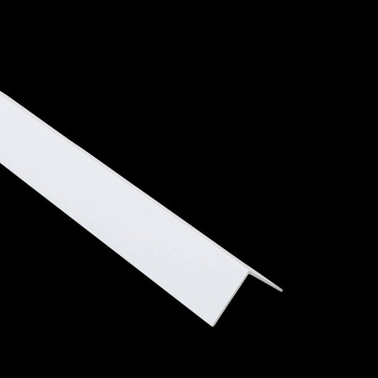 Bricocenter PROFILO FLESSIBILE ANGOLARE IN PVC 25X25X1MM 2,6M BIANCO OPACO CON ADESIVO