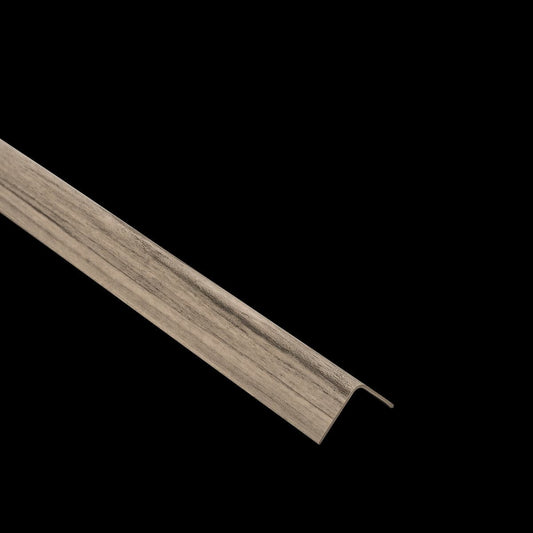 Bricocenter PROFILO ANGOLARE IN PVC 20X20X1MM 2,6M COLOR LEGNO AFFUMICATO CON ADESIVO