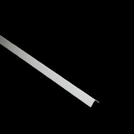 PVC ANGULAR PROFILE 10x10x1MM 1M MATT WHITE