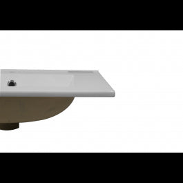 NEW ESSENTIAL SENSEA RECESSED WASHBASIN CERAMIC SQUARED WHITE L61 H16 P46