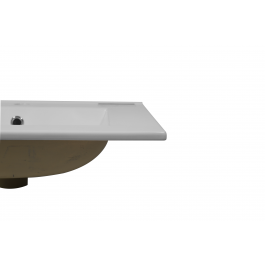 NEW ESSENTIAL SENSEA RECESSED WASHBASIN CERAMIC SQUARED WHITE L61 H16 P46