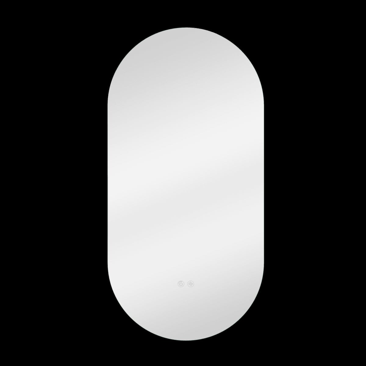 Bricocenter MODERN OVAL BACKLIT BATHROOM MIRROR H 80 L 40 CM