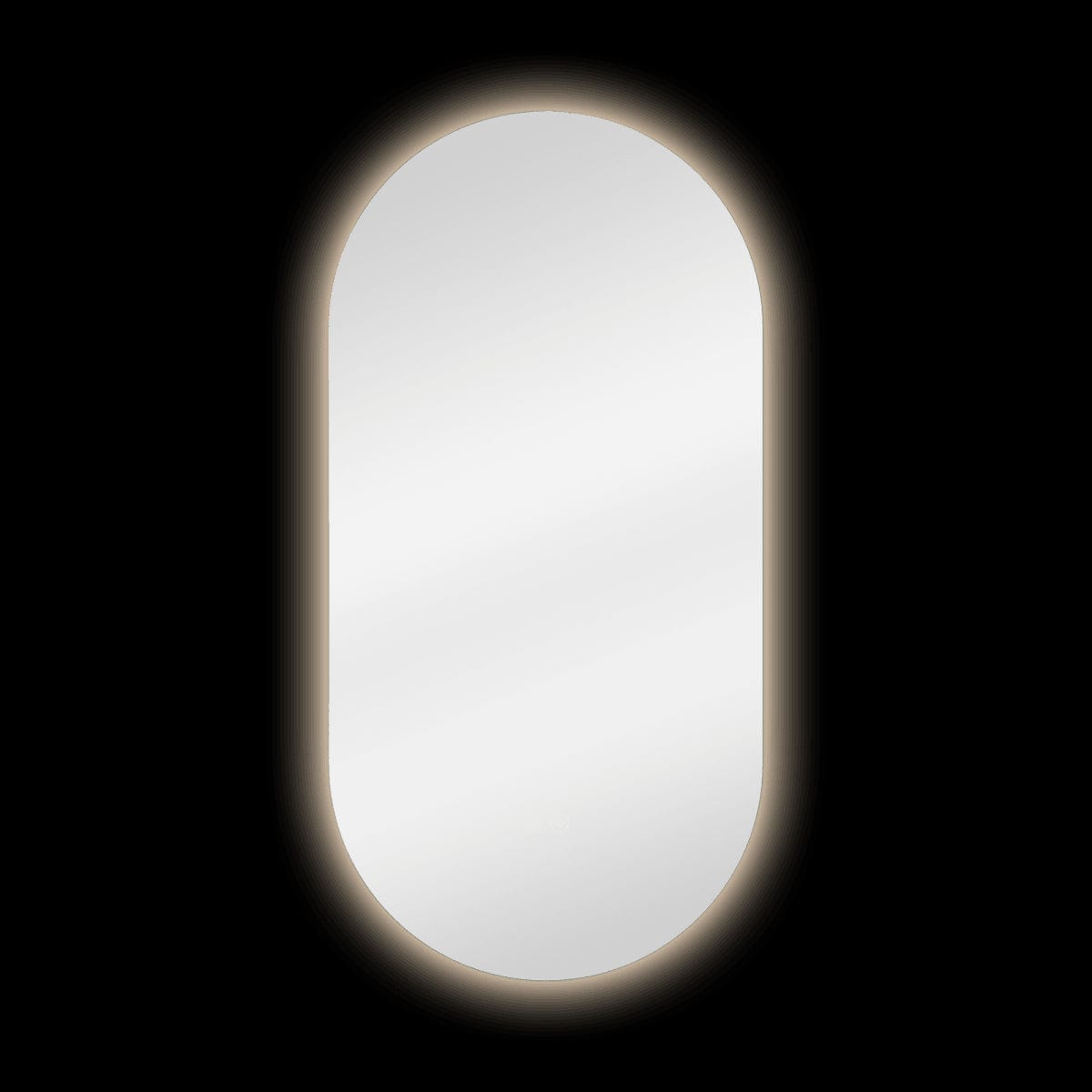 Bricocenter MODERN OVAL BACKLIT BATHROOM MIRROR H 80 L 40 CM